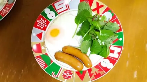 ポリポリくんで朝食